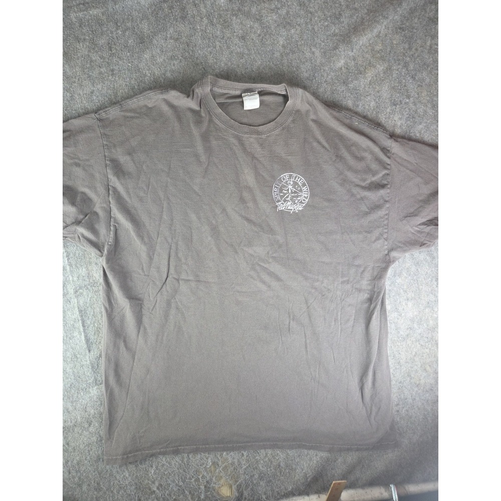 Ted Nugent Spirit Of The Wild Double Sided Tour Shirt 2XL Ted Supports Veterans